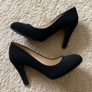 Black Suede Pumps